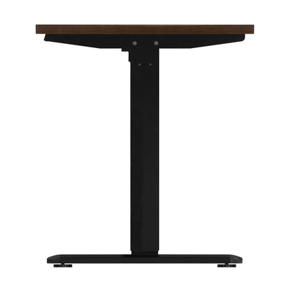 Standing Desk Electric Height Adjustable Motorised Sit Stand Desk 150 Black and Walnut