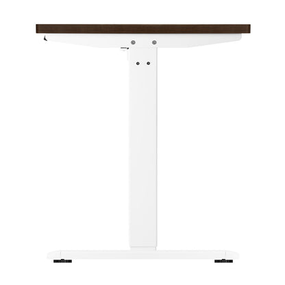 Standing Desk Electric Height Adjustable Motorised Sit Stand Desk 150cm White and Walnut
