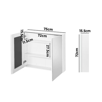 Bathroom Mirror Cabinet Vanity Medicine Shaving Wall Storage