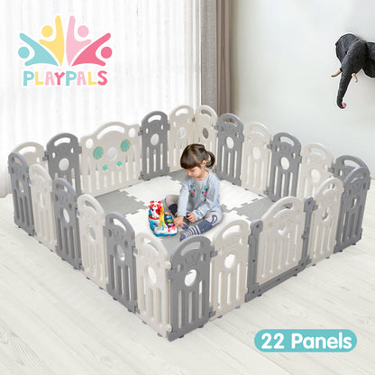 Kids Playpen Baby Safety Gate Toddler Fence 22 Panels