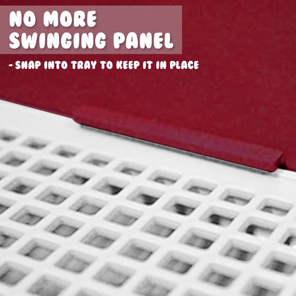 Wine Dog Potty Tray Training Toilet with Raised Walls