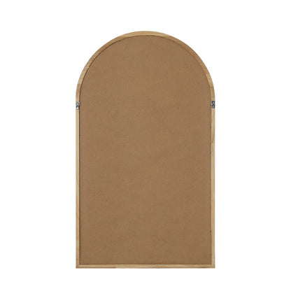 Wall Mirrors 86x50cm Arched Black/Gold/Wooden Set of 2