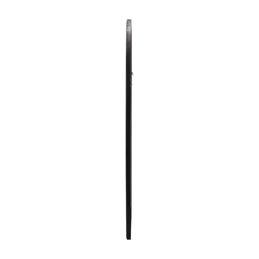 Window Mirror Arched Wall Mirror 130x70cm Black