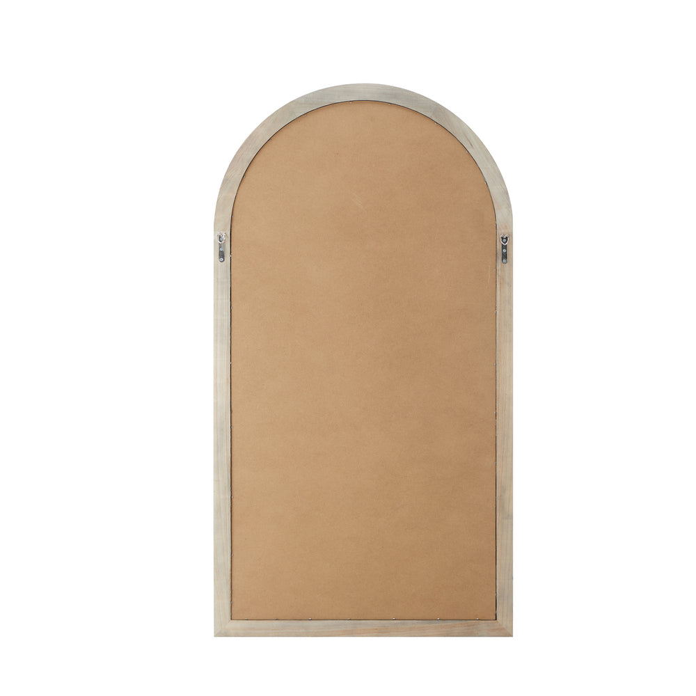 Window Mirror Arched Wall Mirror 130x70cm Black