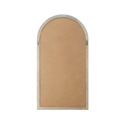 Window Mirror Arched Wall Mirror 130x70cm Black
