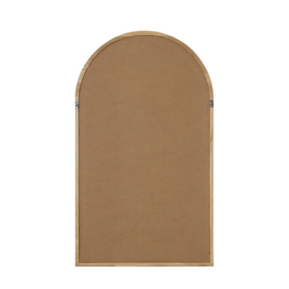 Wall Mirror Wooden Frame Arched 86 x 50cm