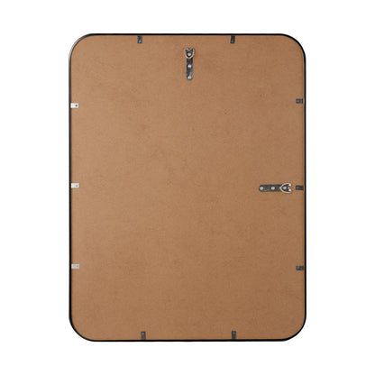 Wall Mirrors Rectangle 65x50cm Black/Gold Set of 2