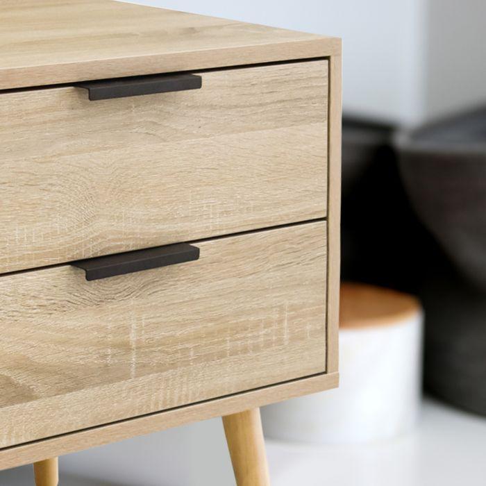 Neutral wood Decor Paddington Bedside Table