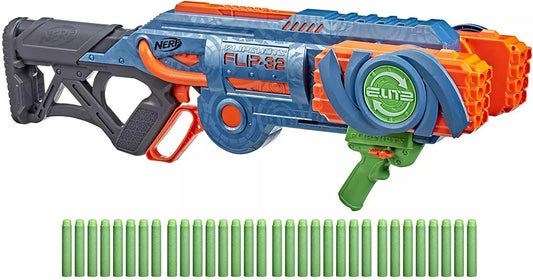 NERF Elite 2.0 Flipshots Flip-32 Blaster with 32 Dart Barrels That Flip to Doubl