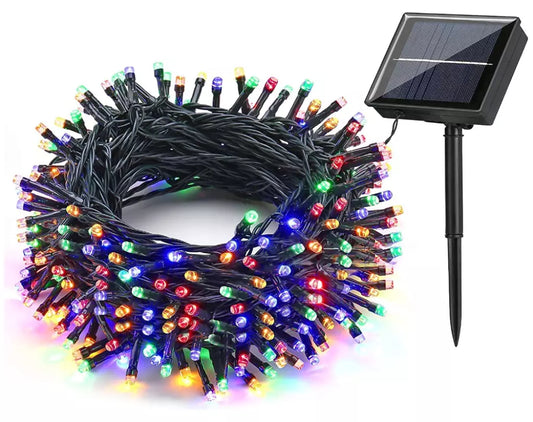 500LED 50M Multi-colored Solar Xmas Party Fairy Lights 8 Functions