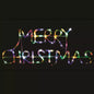 Solar Merry Christmas Multi colour LED Tube Rope Light Xmas Outdoor Motif Sign