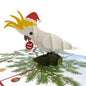 Christmas Cockatoo Pop Up Card AU