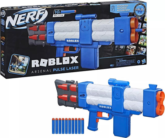 Nerf Roblox Arsenal Pulse Laser Motorized Blaster Ages 8+ New Toy Gun Fire Play