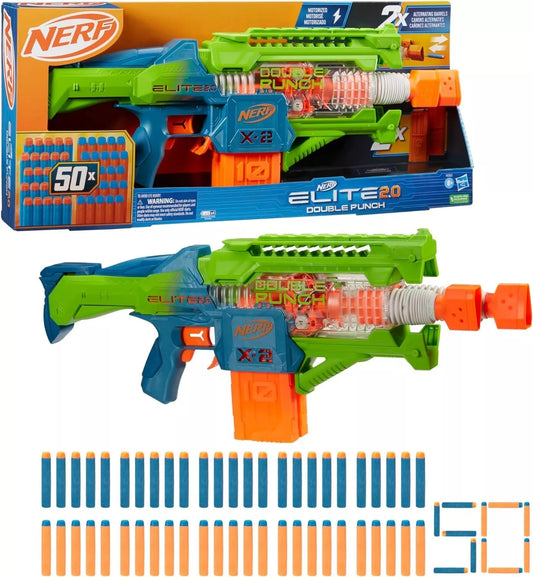 Nerf Elite 2.0 Double Punch Motorized Dart Blaster