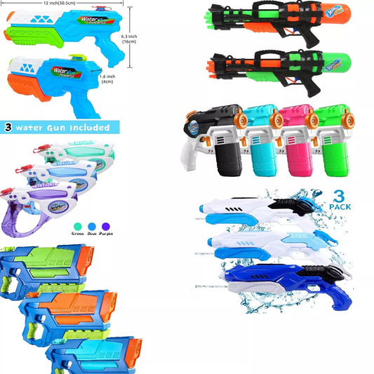 Nerf Super Soaker, Water Guns, 2, 3 and 4 Pack, Water Blaster, Water Balloons
