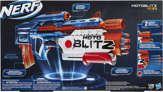 NERF Elite 2.0 Motoblitz Blaster with Scope, Motorized 10-Dart Blasting
