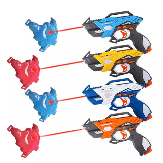 Infrared Laser Tag : Mega Pack - Set of 4 Players, 4 Guns and 4 Vests
