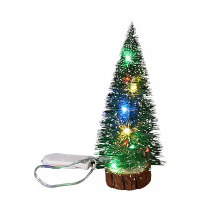 Mini Christmas Tree with LED Light Up Tabletop Decoration Small Xmas Tree Lights