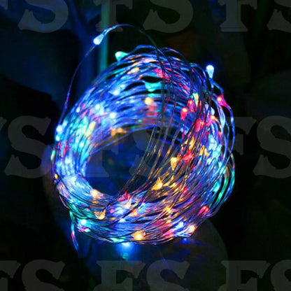 20-100 LED BATTERY POWERED STRING FAIRY LIGHTS COPPER WIRE WATERPROOF