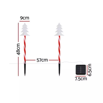 ingle Jollys 5 PCS Christmas Lights Path Ground Light Garden Decorations 25 LED