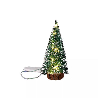 Mini Christmas Tree with LED Light Up Tabletop Decoration Small Xmas Tree Lights