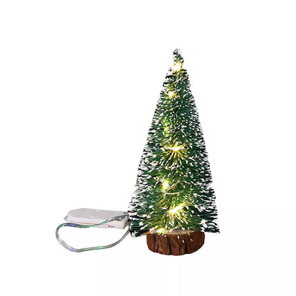 Mini Christmas Tree with LED Light Up Tabletop Decoration Small Xmas Tree Lights