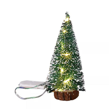 Mini Christmas Tree with LED Light Up Tabletop Decoration Small Xmas Tree Lights