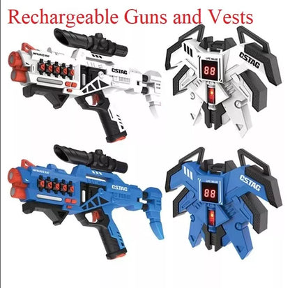 ICONIC Forever New Rechargeable kids Infrared Laser Tag Guns 2 and 4 Players set