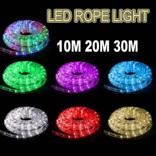 LED 10M 20M 30M Party Christmas Lights Wedding LED Rope Light Waterproof Xmas 🔥 Diameter 12mm PVC hard tube🔥Top Quality 🔥 AU stock