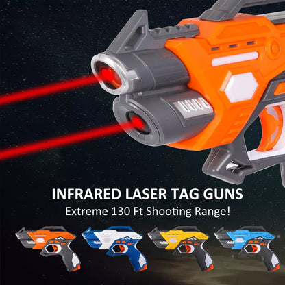 ICONIC Forever Kids Infrared Laser Tag Guns Set of 4 Players and Vests