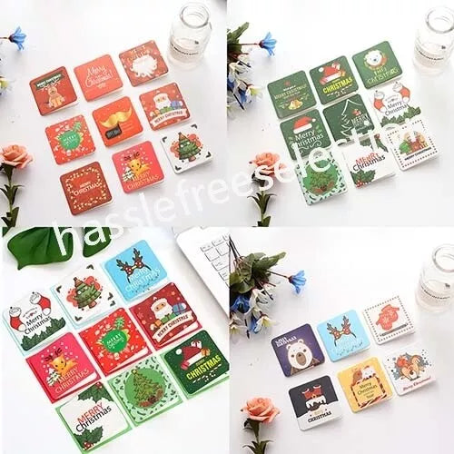 24pcs Christmas Greeting Cards Xmas Envelops Santa Designs Adult Kids Family
