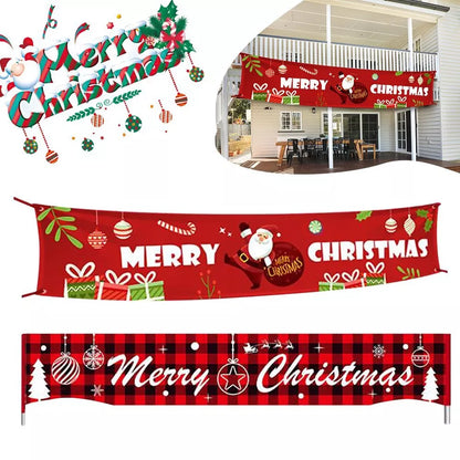 Merry Christmas Outdoor Banner Santa Claus Christmas Decorations Home Xmas Decor AU