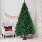 4/5/6/7FT Artificial Christmas Tree W/ LED Lights Bushy Xmas Decor & Metal Stand