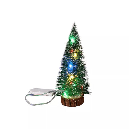 Mini Christmas Tree with LED Light Up Tabletop Decoration Small Xmas Tree Lights