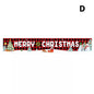 Merry Christmas Xmas Outdoor Banner Flag Pulling Santa Claus Hanging Decoration