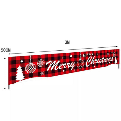 Merry Christmas Outdoor Banner Santa Claus Christmas Decorations Home Xmas Decor AU
