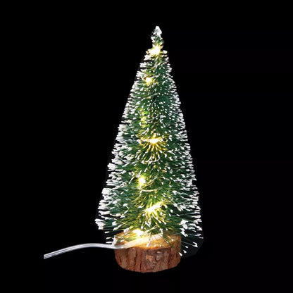 Mini Christmas Tree with LED Light Up Tabletop Decoration Small Xmas Tree Lights