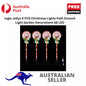 ingle Jollys 4 PCS Christmas Lights Path Ground Light Garden Decorations 68 LED