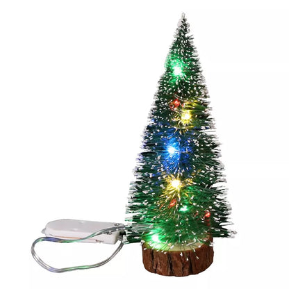 Mini Christmas Tree with LED Light Up Tabletop Decoration Small Xmas Tree Lights