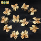 12x Bow Christmas Tree Handing Xmas Ornament Bowknot Party Wedding Decoration