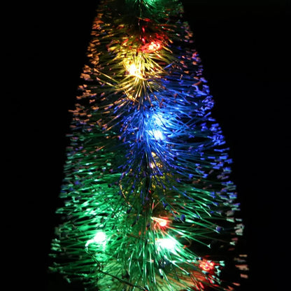 Mini Christmas Tree with LED Light Up Tabletop Decoration Small Xmas Tree Lights