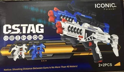 ICONIC Forever New Rechargeable kids Infrared Laser Tag Guns 2 and 4 Players set