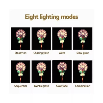 ingle Jollys 4 PCS Christmas Lights Path Ground Light Garden Decorations 68 LED
